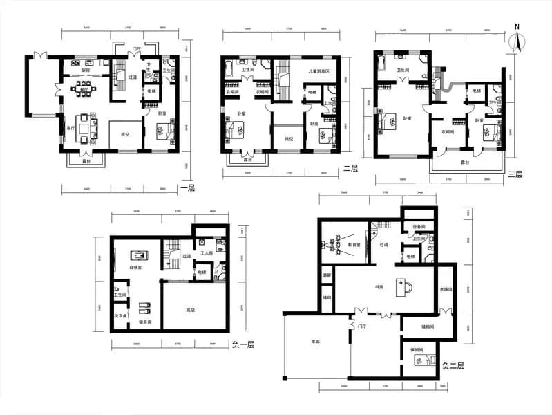 龙湖双珑原著住宅 02户型图:空间布局图
